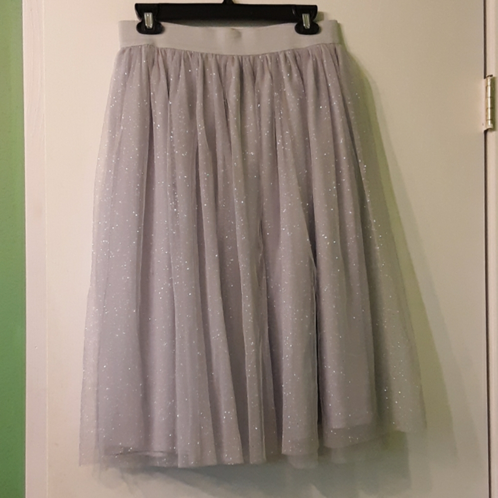 Long sparkly skirt
